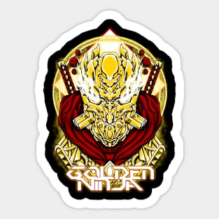 Golden Ninja Sticker